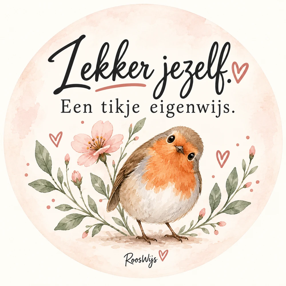 Onderzetterontwerp: Lekker jezelf.